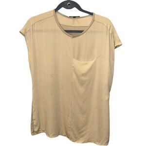 gabrielle strenesse cream dolman sleeveless top blouse M German